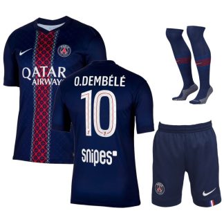 Otroški Nogometni dresi Paris Saint-Germain PSG Domači 2025-26 Ousmane Dembélé 10