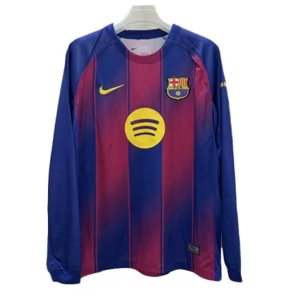 Poceni Moški Nogometni Dres FC Barcelona 2025-26 Dolgi Rokav