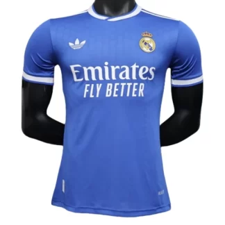 Poceni Moški Nogometni dresi Real Madrid Tretji 2025-26 modra