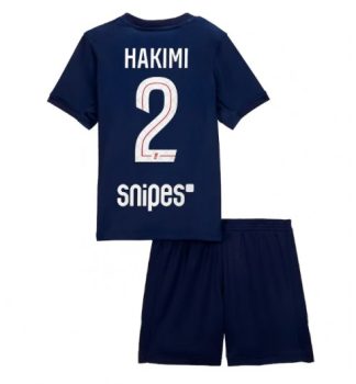Poceni Otroški Nogometni dresi PSG Domači 2025-26 Achraf Hakimi 2