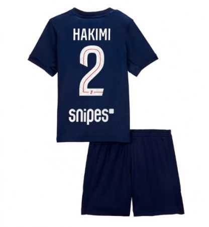 Poceni Otroški Nogometni dresi PSG Domači 2025-26 Achraf Hakimi 2