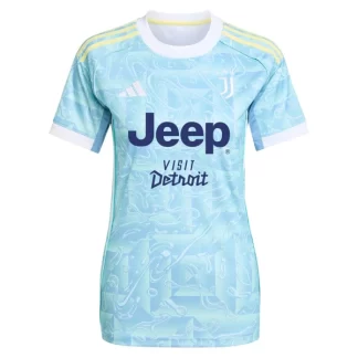 Ženski Nogometni dres Juventus Gostujoči 2025-26 z lastnim tiskom