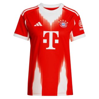 Ženski Nogometni dresi FC Bayern Munich Domači 2025-26 rdeča Kratek Rokav