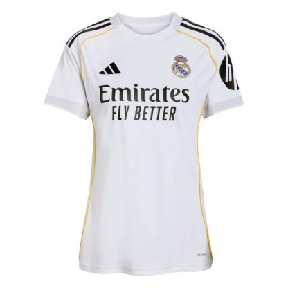Ženski Nogometni dresi Real Madrid Domači 2025-26 Kratek Rokav
