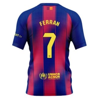 Moški Nogometni dresi FC Barcelona Domači 2025-26 Ferran Torres 7