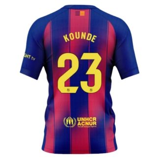Moški Nogometni dresi FC Barcelona Domači 2025-26 Jules Kounde 23