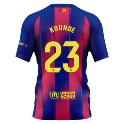 Moški Nogometni dresi FC Barcelona Domači 2025-26 Jules Kounde 23