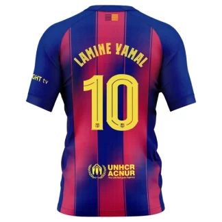Moški Nogometni dresi FC Barcelona Domači 2025-26 Lamine Yamal 10