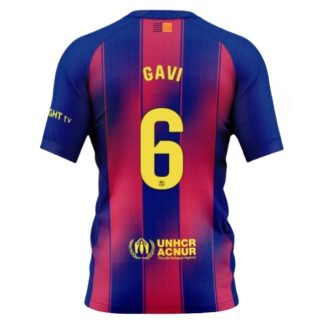 Moški Nogometni dresi FC Barcelona Domači 2025-26 Paez Gavi 6