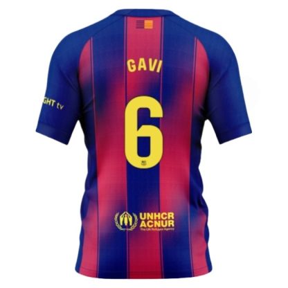 Moški Nogometni dresi FC Barcelona Domači 2025-26 Paez Gavi 6