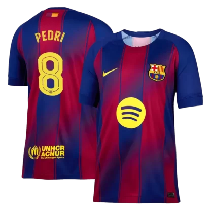 Moški Nogometni dresi FC Barcelona Domači 2025-26 Pedri Gonzalez 8-1