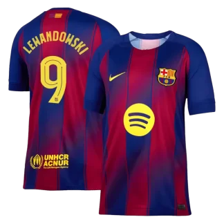Moški Nogometni dresi FC Barcelona Domači 2025-26 Robert Lewandowski 9