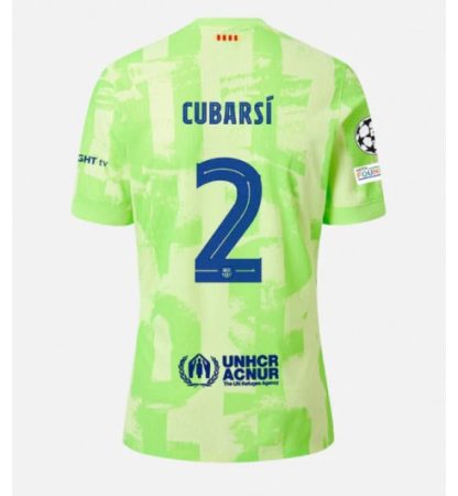 Moški Nogometni dresi FC Barcelona Tretji 2024-25 zelena Pau Cubarsi 2