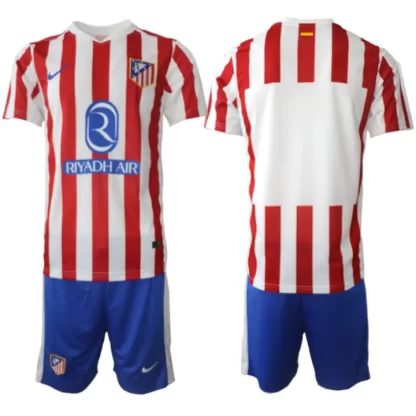 Moški Nogometni Dresi komplet Atletico Madrid Domači 2025-26 z lastnim imenom