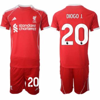 Moški Nogometni dresi kompleti Liverpool Domači 2025-26 Diogo Jota 20