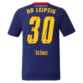 Moški Nogometni dresi za nogomet RB Leipzig Gostujoči 2025-2026 Benjamin Sesko 30