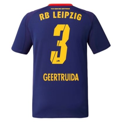 Moški Nogometni dresi RB Leipzig Gostujoči 2025-2026 Lutsharel Geertruida 3