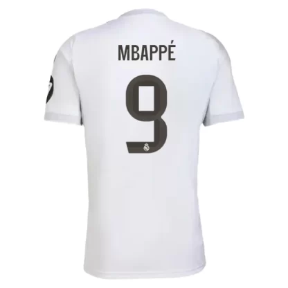 Moški Nogometni dresi Real Madrid Domači 2025-26 Kylian Mbappé 9