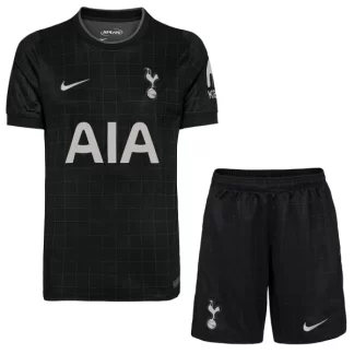 Otroški dresi komplet Tottenham Hotspur Gostujoči 2025-26 črna z lastnim imenom