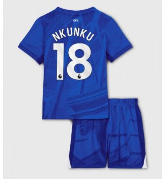 Otroški dresi kompleti za otroke Chelsea Domači 2025-26 Christopher Nkunku 18