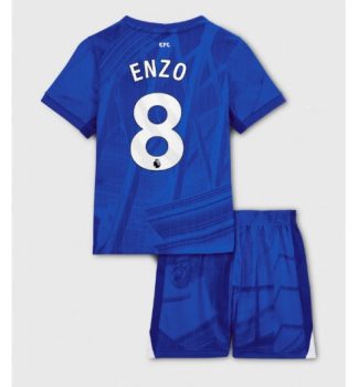 Otroški dresi kompleti za otroke Chelsea Domači 2025-26 Enzo Fernandez 8