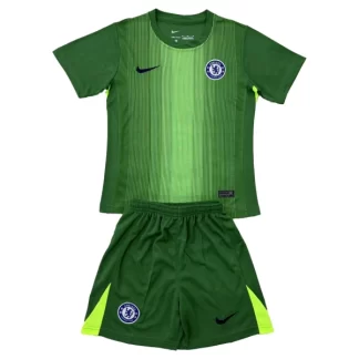 Otroški dresi kompleti za otroke Chelsea Vratar 2025-26 zelena z lastnim imenom