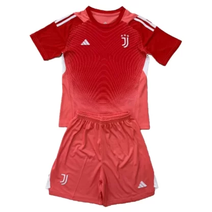 Otroški Nogometni Dres kompleti Juventus Vratar 2025-26 Rdeča