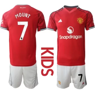 Otroški Nogometni dresi komplet Manchester United Domači 2025-26 Mason Mount 7
