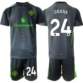 Otroški Nogometni dresi komplet Manchester United Vratar 2025-26 Andre Onana 24