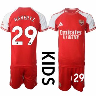 Otroški Nogometni Dresi kompleti Arsenal Domači 2025-26 Kai Havertz 29
