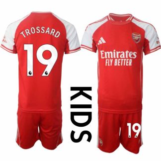 Otroški Nogometni Dresi kompleti Arsenal Domači 2025-26 Leandro Trossard 19