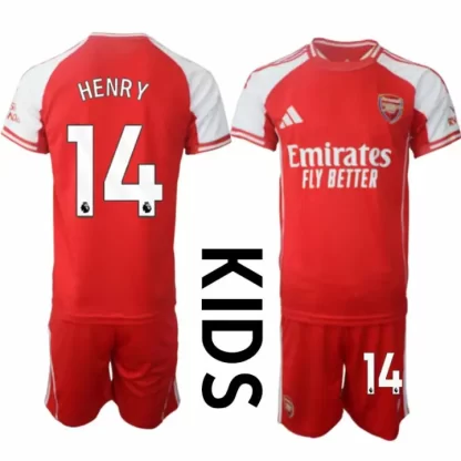 Otroški Nogometni Dresi kompleti Arsenal Domači 2025-26 Thierry Henry 14