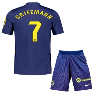Otroški Nogometni Dresi kompleti Atletico Madrid Gostujoči 2025-26 Antoine Griezmann 7