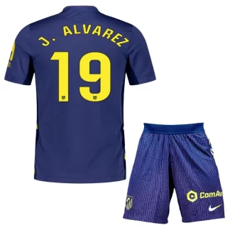 Otroški Nogometni Dresi kompleti Atletico Madrid Gostujoči 2025-26 Julian Alvarez 19