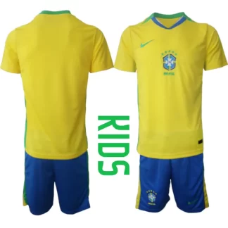 Otroški Nogometni dresi kompleti Brazilija Domači 2025-26