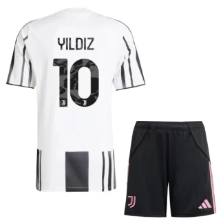 Otroški Nogometni Dresi kompleti Juventus Domači 2025-26 Kenan Yildiz 10