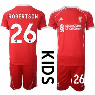Otroški Nogometni dresi kompleti Liverpool Domači 2025-26 Andrew Robertson 26