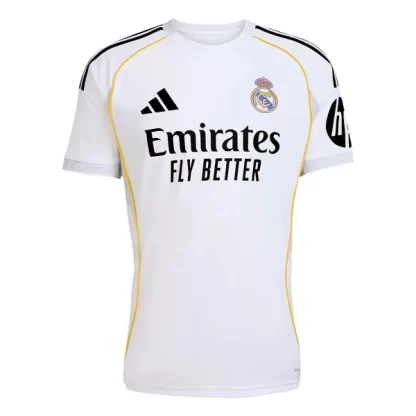 Poceni Otroški Nogometni dresi kompleti Real Madrid Domači 2025-26 bela