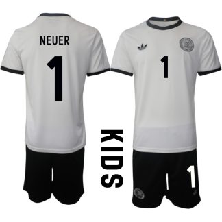 Otroški Nogometni dresi Nemčija Domači 2025-26 Manuel Neuer 1