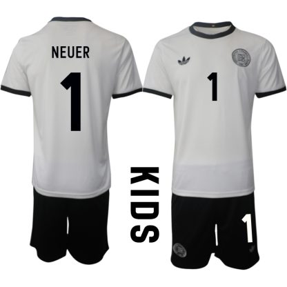 Otroški Nogometni dresi Nemčija Domači 2025-26 Manuel Neuer 1