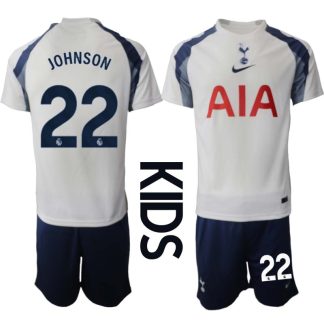 Otroški Nogometni dresi Tottenham Hotspur Domači 2025-26 Brennan Johnson 22