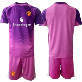 Otroški Nogometni dresi za otroke Manchester United Vratar 2025-26 vijolična