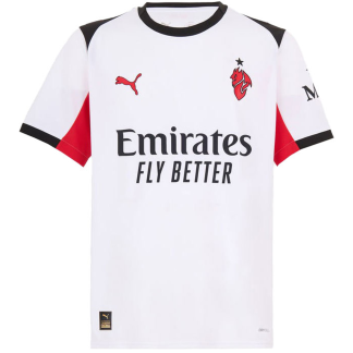 Poceni Moški Nogometni Dresi AC Milan Gostujoči 2025-26 bela