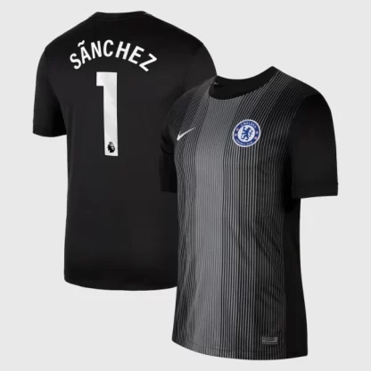 Poceni Nogometni dresi Chelsea Vratar 2025-26 črna Robert Sanchez 1