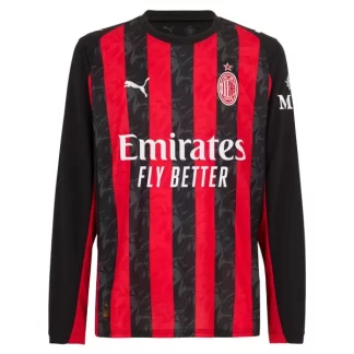 Kupite Moški Nogometni Dresi AC Milan Domači 2025-26 Dolgi Rokav