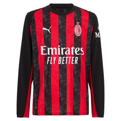 Kupite Moški Nogometni Dresi AC Milan Domači 2025-26 Dolgi Rokav
