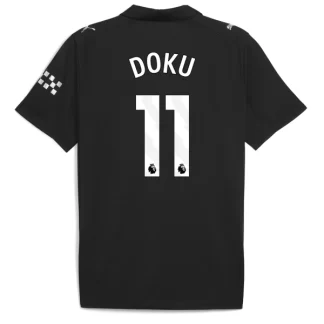 Kupiti Moški dresi za nogomet Manchester City Gostujoči 2025-26 Jérémy Doku 11