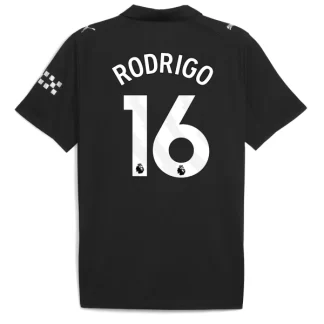 Kupiti Moški dresi za nogomet Manchester City Gostujoči 2025-26 tisk Rodrigo 16