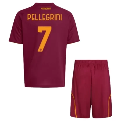 Kupiti Otroški nogometni dresi AS Roma Lorenzo Pellegrini 7 Domači 2025-26