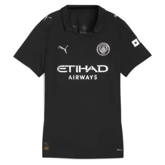 Kupiti Ženski Nogometna dresi črna Manchester City Gostujoči 2025-26